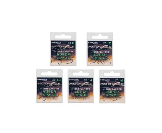 Drennan Acolyte Super Spade Hooks - Barbed