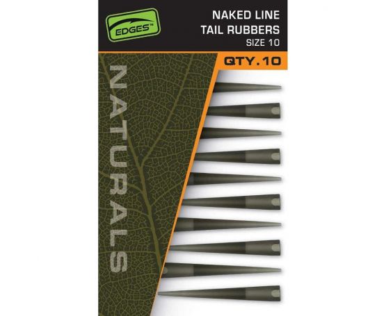 Fox Edges Naturals Powergrip Naked Line Tail Rubbers - Size 7