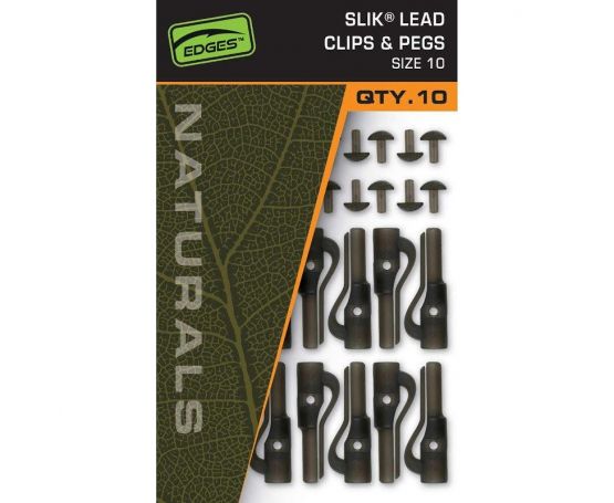 Fox Edges Naturals Slik Lead Clip & Pegs - Size 10