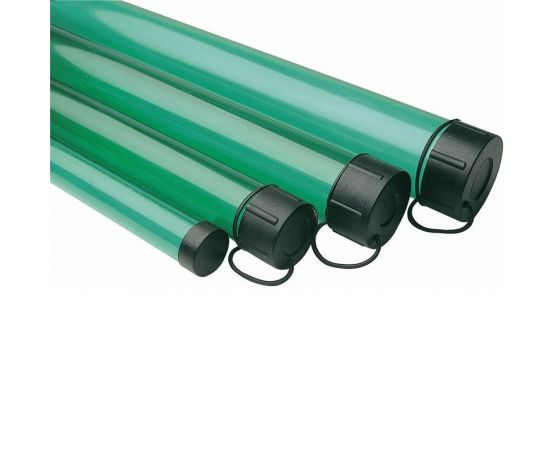 Rod Tubes - Green Translucent 6'6" x 2.5"