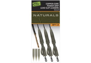 Fox Edges Naturals Copper-Core Power Grip Lead Clip Leaders - 50lb