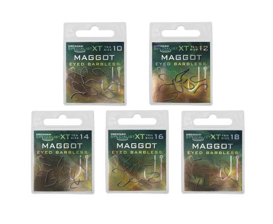 Drennan Specialist XT Maggot Hooks - Barbless