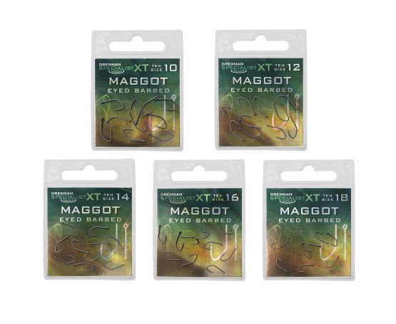 Drennan Specialist XT Maggot Hooks - Barbed