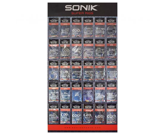 Sonik Sea Fishing Rig - Flapper 2 Hook Rig (2 Up)