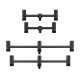 Fox Black Label Slim Carbon Adjustable Buzz Bars - 3 Rod