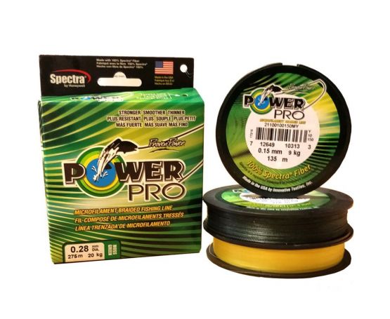 Power Pro Hi-Vis Yellow Braid - 135m