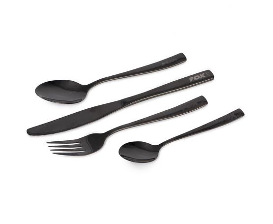 Fox Cookware Black Stainless Cutlery Set