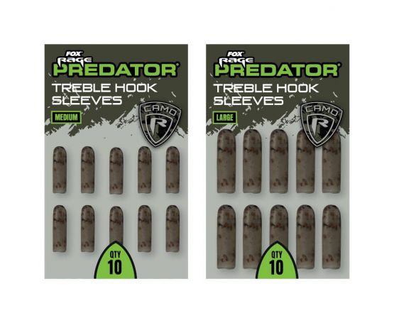 Fox Rage Predator Treble Hook Sleeves - Camo