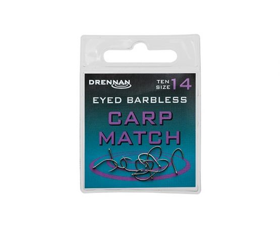 Drennan Eyed Barbless Hook - Carp Match