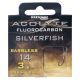 Drennan Acolyte Hooks to Fluorocarbon Barbless - Silverfish