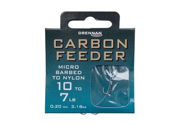 Drennan Hooks to Nylon Barbed - Carbon Feeder