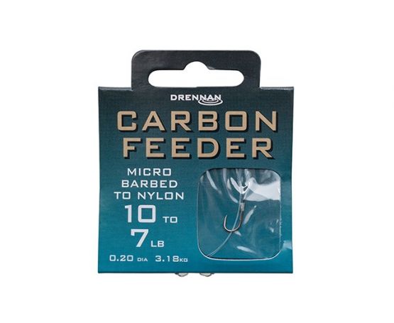 Drennan Hooks to Nylon Barbed - Carbon Feeder