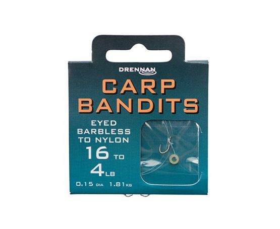 Drennan Hooks to Nylon Barbed - Carp Bandits