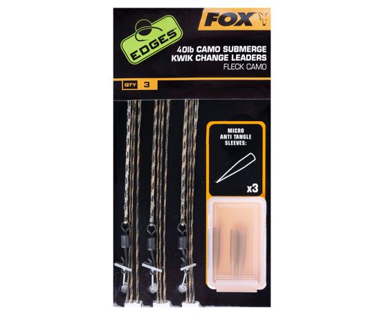 Fox Edges Submerge Camo Leader Kwik Change