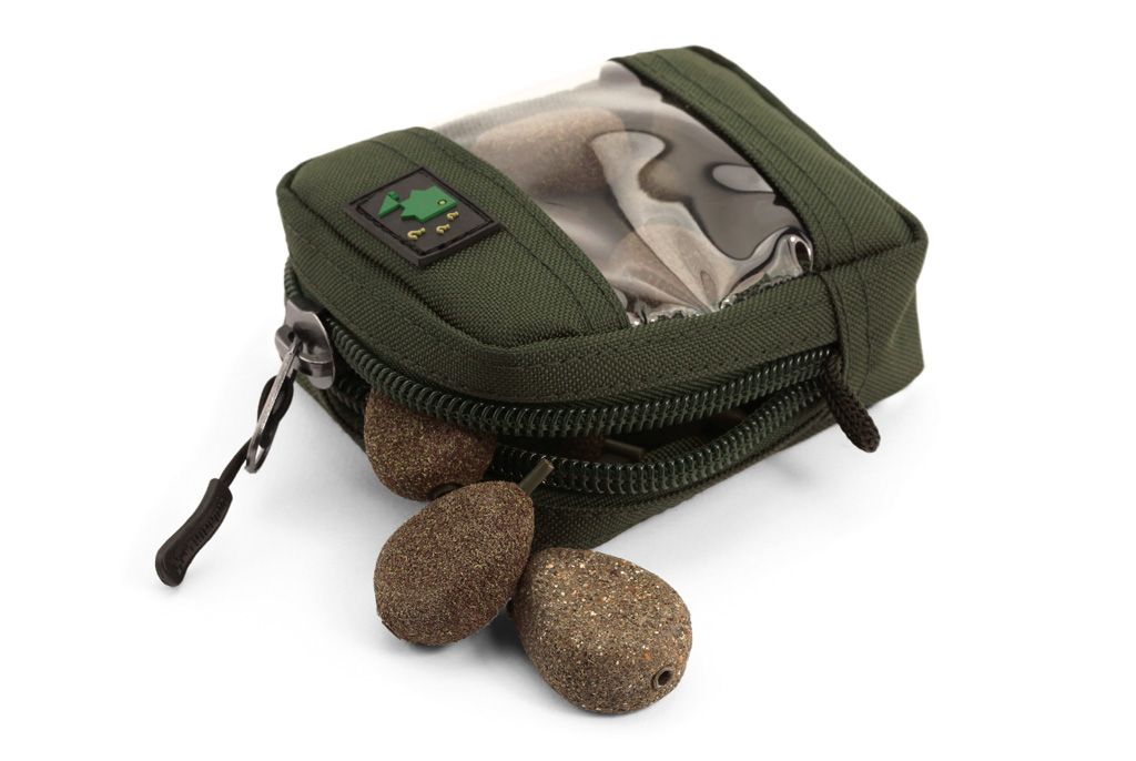 Thinking Anglers 600D Olive Solid Zip Pouch Clear Front Willow