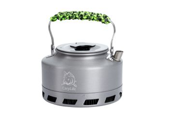 CarpLife Hand Finished Rapid Boil Kettle - Black & Neon Paracord