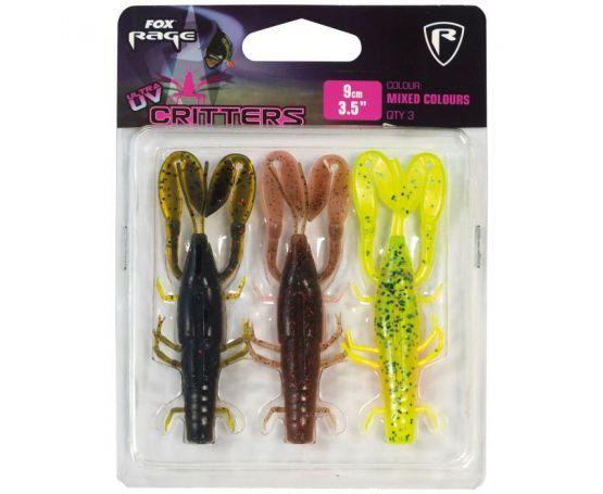 Fox Rage Ultra UV Critters Mixed Colour 7cm