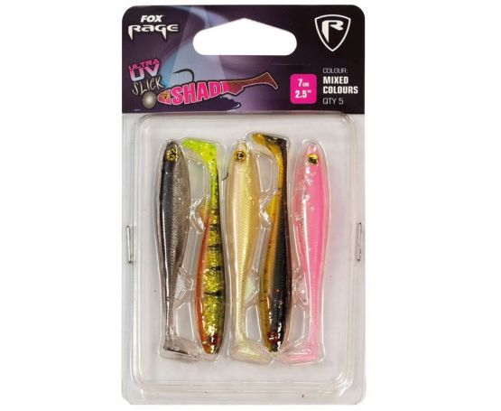 Fox Rage Lure Slick Shad UV Mix 9cm