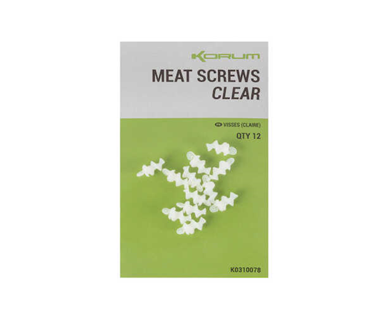 Korum Meat Screws (Clear)