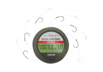 Korum Supersteel River Hair Rigs - Barbed
