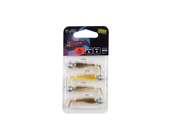 Fox Rage Ultra UV Micro Spikey Loaded Lure Pack- 4cm Mixed