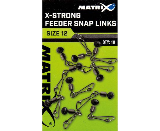 Matrix X-Strong Feeder Bead Snap Links Size 12