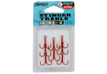 Owner ST-36RD Red Treble Hook