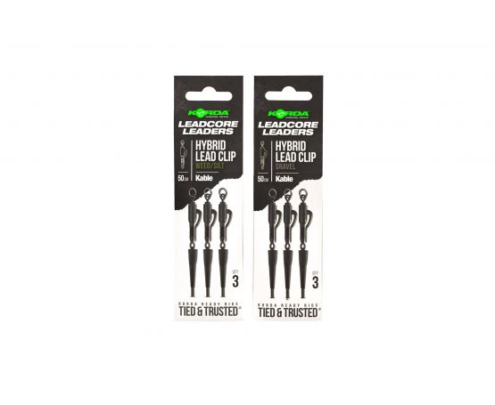 Korda Kable Leadcore Leaders Hybrid Lead clip - 50cm