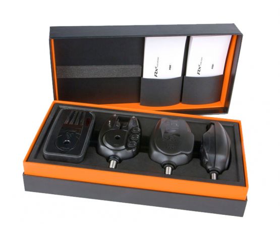 Fox Rx+ Bite Alarm Presentation Set - 3 Rod