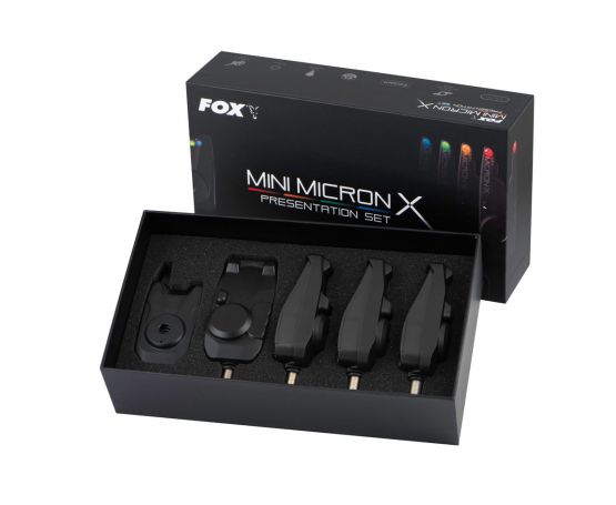 Fox Mini Micron X Bite Alarm Set - 4 Rod
