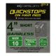 Korum Hair rigs 4" with Quickstops - Barbless