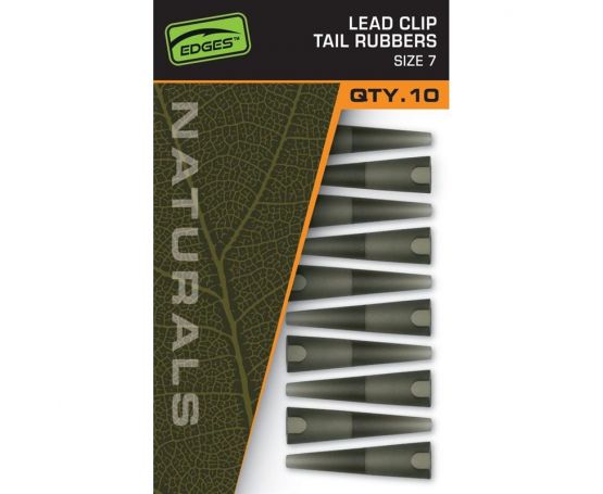 Fox Edges Naturals Lead Clip Tail Rubbers - Size 7