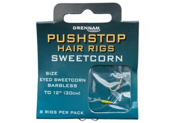 Drennan Pushstop Hair Rigs – Sweetcorn