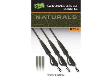 Fox Edges Naturals Kwik Change Lead Clip Tubing Rigs