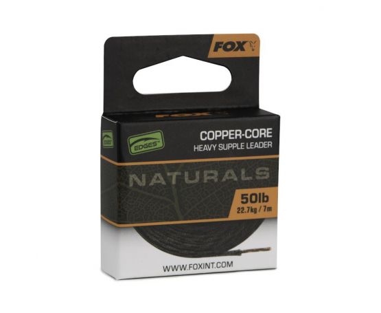 Fox Edges Naturals Copper Core Leader - 7m