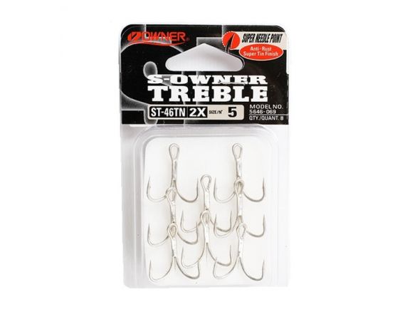 Owner ST-46TN 2X Strong Treble Hook