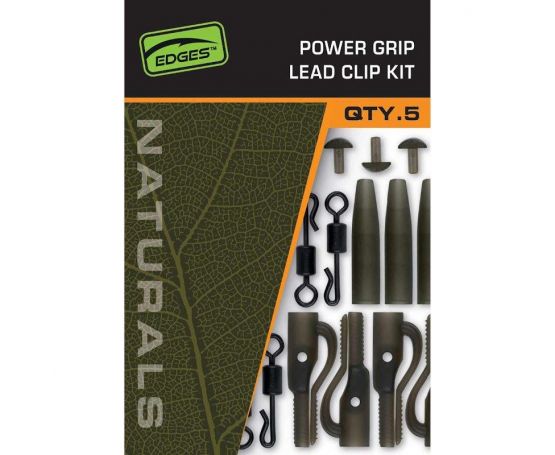 Fox Edges Naturals Power Grip Lead Clip Kit